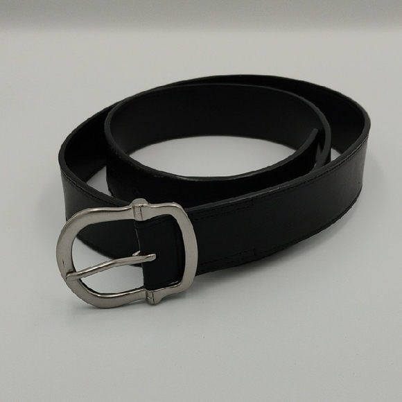 Chaps Classic Black Belt with Silver-Tone Buckle - Picture 1 of 6